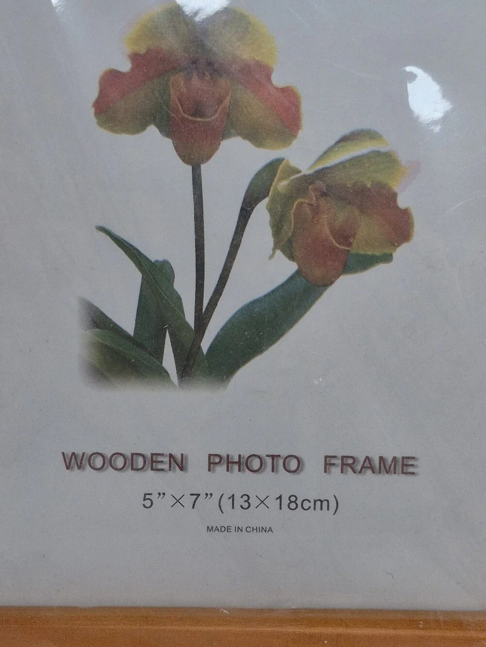 Wooden Photo Frame New Old Stock Sealed 5x7